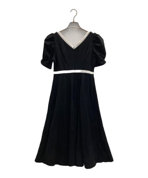 HER LIP TO（ハーリップトゥ）HER LIP TO (ハーリップトゥ) Puff Sleeve Jersey Dress ブラック サイズ:Sの古着・服飾アイテム