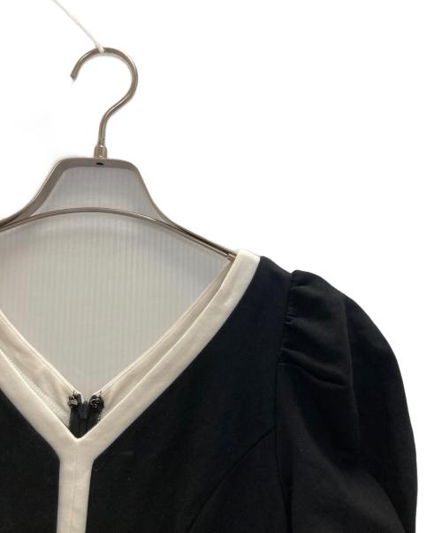 HER LIP TO（ハーリップトゥ）HER LIP TO (ハーリップトゥ) Puff Sleeve Jersey Dress ブラック サイズ:Sの古着・服飾アイテム