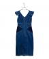 Her lip to（ハーリップトゥ）の古着「Ruffled ShoulderDenim MidiDress」｜インディゴ