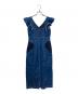 Her lip to (ハーリップトゥ) Ruffled ShoulderDenim MidiDress インディゴ サイズ:S：5000円