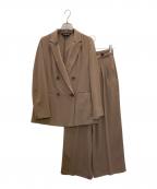 INDIVIインディヴィ）の古着「ダブルジャケットセットアップ」｜ブラウン