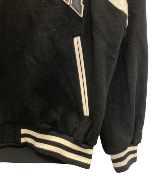 BREATH（ブレス）BREATH (ブレス) ARCH LOGO HOODED VERSITY JACKET ブラック サイズ:Mの古着・服飾アイテム
