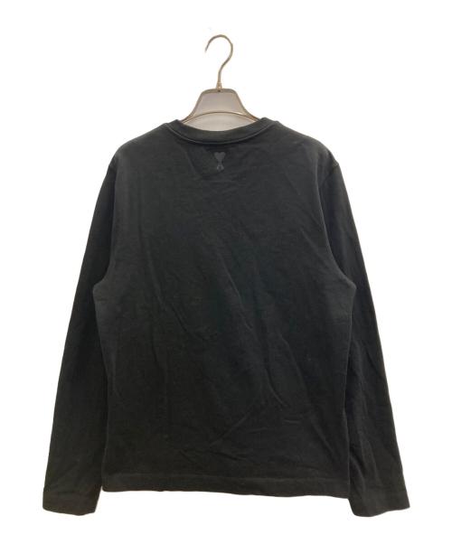 AMI Alexandre Mattiussi（アミアレクサンドルマテュッシ）AMI Alexandre Mattiussi (アミアレクサンドルマテュッシ) プリントロゴカットソー ブラック サイズ:Sの古着・服飾アイテム