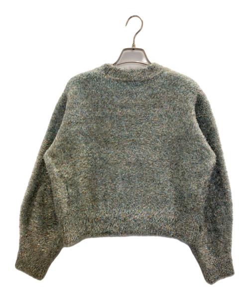 UNITED ARROWS TOKYO（ユナイテッドアローズトウキョウ）UNITED ARROWS TOKYO (ユナイテッドアローズトウキョウ) グリッターラメクルーネックニット グレー サイズ:FREEの古着・服飾アイテム