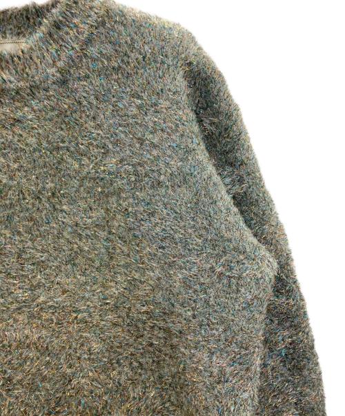 UNITED ARROWS TOKYO（ユナイテッドアローズトウキョウ）UNITED ARROWS TOKYO (ユナイテッドアローズトウキョウ) グリッターラメクルーネックニット グレー サイズ:FREEの古着・服飾アイテム