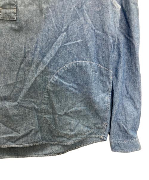 DANTON（ダントン）DANTON (ダントン) 丸えりオックスシャツ インディゴ サイズ:Ｌの古着・服飾アイテム