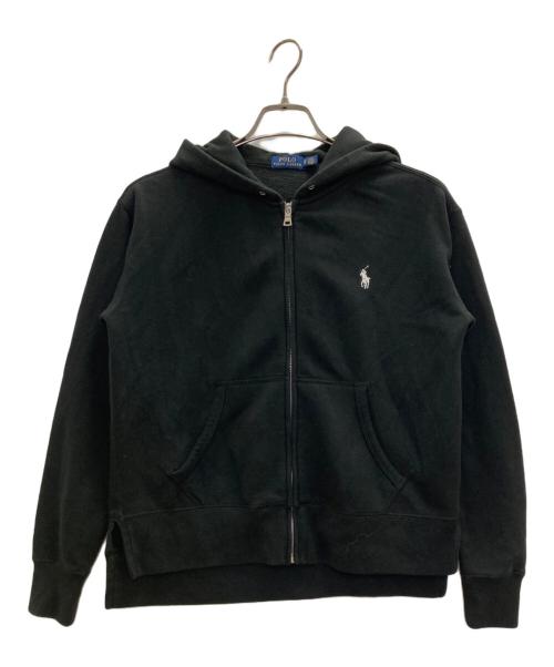 POLO RALPH LAUREN（ポロ・ラルフローレン）POLO RALPH LAUREN (ポロ・ラルフローレン) ジップパーカー ブラック サイズ:XSの古着・服飾アイテム