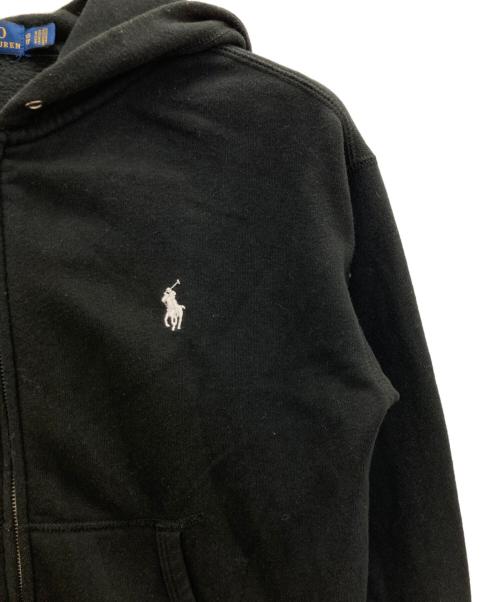 POLO RALPH LAUREN（ポロ・ラルフローレン）POLO RALPH LAUREN (ポロ・ラルフローレン) ジップパーカー ブラック サイズ:XSの古着・服飾アイテム