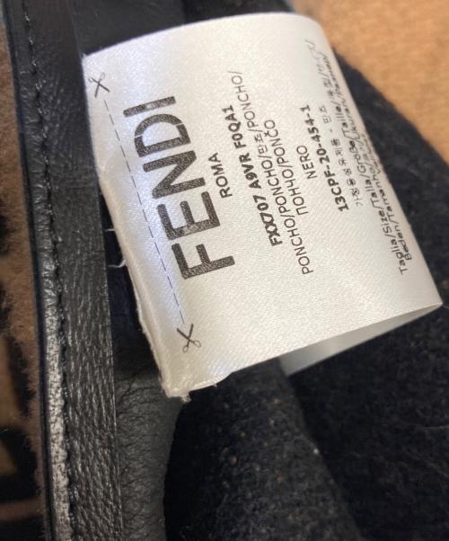FENDI（フェンディ）FENDI (フェンディ) カシミヤ混ケープ ブラウン サイズ:FREEの古着・服飾アイテム