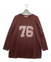 ）の古着「フットボールロングTシャツ」｜ブラウン