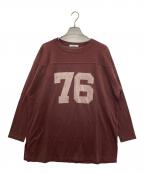 Whim Gazetteウィムガゼット）の古着「フットボールロングTシャツ」｜ブラウン