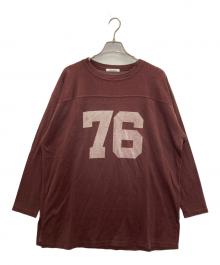 Whim Gazette（ウィムガゼット）の古着「フットボールロングTシャツ」｜ブラウン