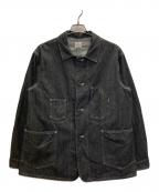 POST O'ALLSポストオーバーオールズ）の古着「De Luxe Railroader 2 *8oz Denim w/Taffeta Lining」｜グレー