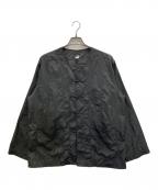 POST O'ALLSポストオーバーオールズ）の古着「POST Chinois DV : crinkle nylon taffeta」｜ブラック