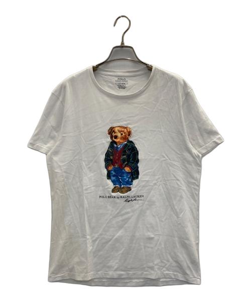 POLO RALPH LAUREN（ポロ・ラルフローレン）POLO RALPH LAUREN (ポロ・ラルフローレン) ポロベアプリントtee ホワイト サイズ:Ｌの古着・服飾アイテム