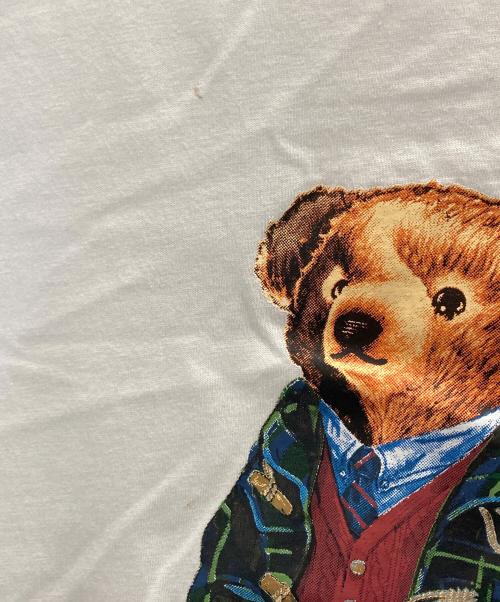 POLO RALPH LAUREN（ポロ・ラルフローレン）POLO RALPH LAUREN (ポロ・ラルフローレン) ポロベアプリントtee ホワイト サイズ:Ｌの古着・服飾アイテム