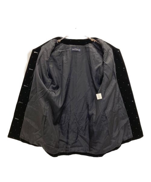 miss chloe（ミスクロエ）miss chloe (ミスクロエ) ベロアセットアップ ブラック サイズ:Lの古着・服飾アイテム