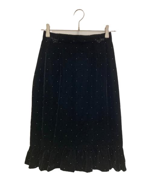 miss chloe（ミスクロエ）miss chloe (ミスクロエ) ベロアセットアップ ブラック サイズ:Lの古着・服飾アイテム