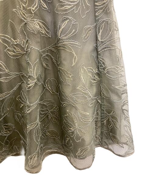 JUSGLITTY（ジャスグリッティー）JUSGLITTY (ジャスグリッティー) チュールスカート グリーン サイズ:Sの古着・服飾アイテム