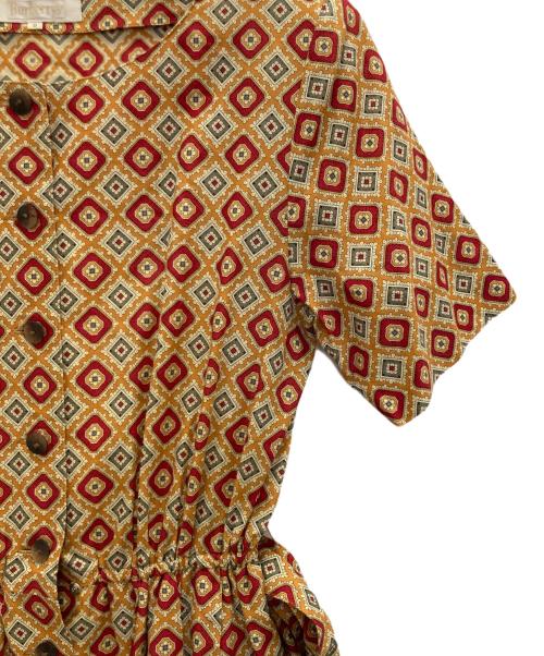 Burberry's（バーバリー）Burberry's (バーバリー) 半袖ワンピース イエロー サイズ:9の古着・服飾アイテム