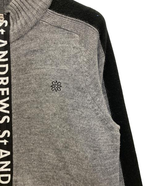 St ANDREWS（セントアンドリュース）St ANDREWS (セントアンドリュース) ニットジャケット グレー サイズ:Lの古着・服飾アイテム