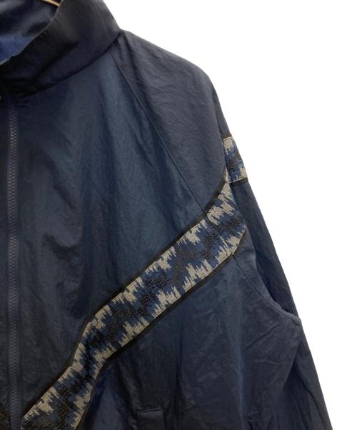 TUITACI（ツイタチ）TUITACI (ツイタチ) CHAMBRAY NYLON LIGHTNING JACKET ネイビー サイズ:2の古着・服飾アイテム