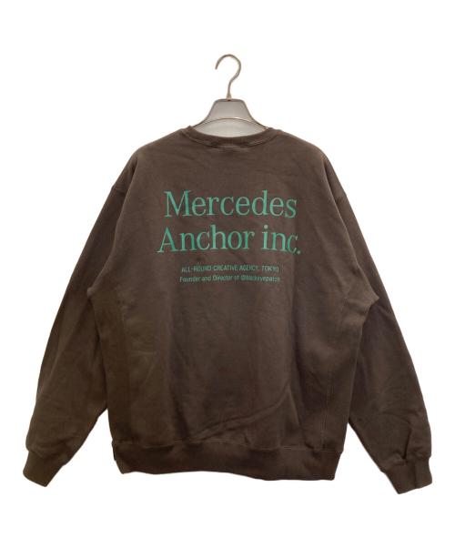 MERCEDES ANCHOR INC（メルセデス アンカー インク）mercedes Anchor inc (メルセデス アンカー インク) クルーネックスウェット ブラウン サイズ:Lの古着・服飾アイテム