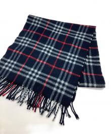 Burberry's（バーバリーズ）の古着「カシミヤストール」｜ネイビー