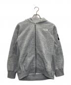 THE NORTH FACEザ ノース フェイス）の古着「スクエアロゴフルジップ」｜グレー