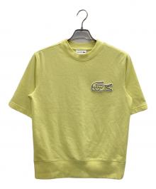 LACOSTE（ラコステ）の古着「オーバーサイズクロックエンブレムスウェットTシャツ」｜イエロー