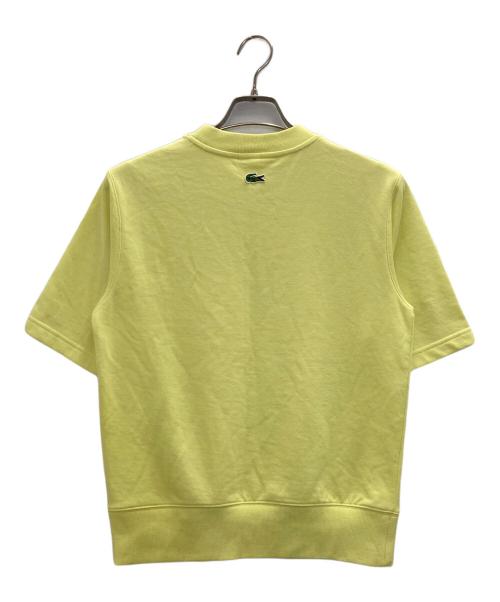 LACOSTE（ラコステ）LACOSTE (ラコステ) オーバーサイズクロックエンブレムスウェットTシャツ イエロー サイズ:XSの古着・服飾アイテム