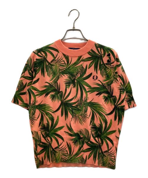 FRED PERRY（フレッドペリー）FRED PERRY (フレッドペリー) amy winehouse foundation 半袖ニット ピンク サイズ:36の古着・服飾アイテム