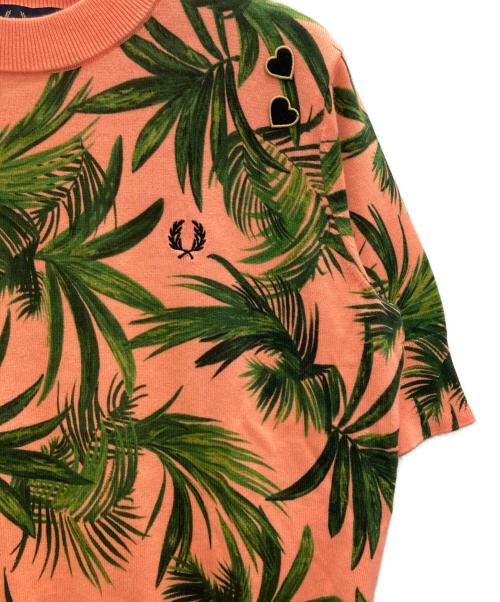 FRED PERRY（フレッドペリー）FRED PERRY (フレッドペリー) amy winehouse foundation 半袖ニット ピンク サイズ:36の古着・服飾アイテム