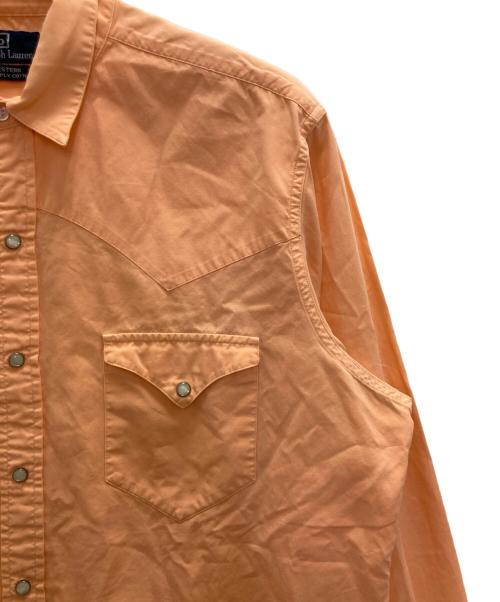 POLO RALPH LAUREN（ポロ・ラルフローレン）POLO RALPH LAUREN (ポロ・ラルフローレン) ウエスタンシャツ オレンジ サイズ:Ｌの古着・服飾アイテム