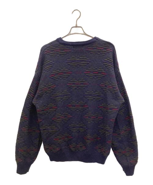 THE ITALIAN SWEATER（ザ イタリアン スウェーター）THE ITALIAN SWEATER (ザ イタリアン スウェーター) クルーネックニット パープル サイズ:Lの古着・服飾アイテム