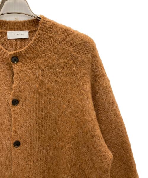 Adam et Rope（アダム エ ロペ）Adam et Rope (アダム エ ロペ) モヘヤ混ニットカーディガン ブラウン サイズ:Ｍの古着・服飾アイテム