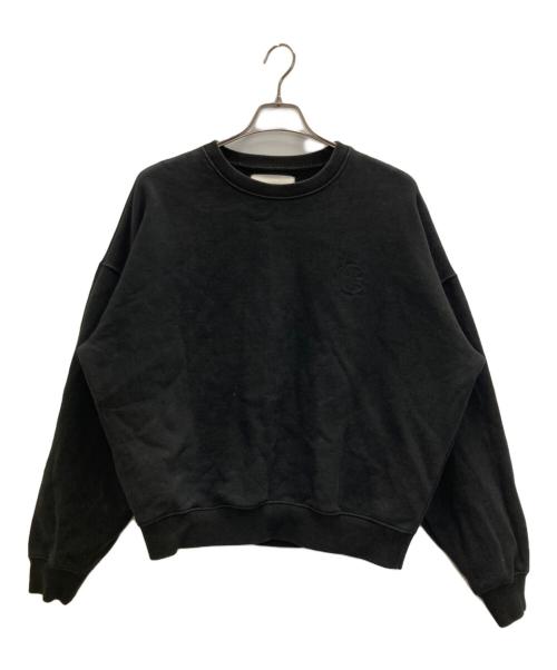 gadid anoniem（ガディッド アノニム）GADID ANONIEM (ガディッド アノニム) クルーネックスウェット ブラック サイズ:FREEの古着・服飾アイテム