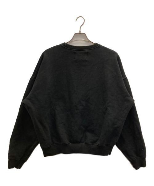 gadid anoniem（ガディッド アノニム）GADID ANONIEM (ガディッド アノニム) クルーネックスウェット ブラック サイズ:FREEの古着・服飾アイテム