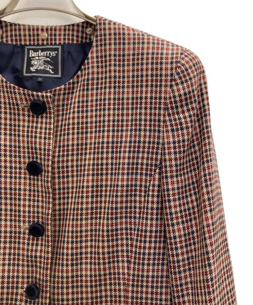 Burberry's（バーバリー）Burberry's (バーバリー) スカートスーツ レッド サイズ:11の古着・服飾アイテム