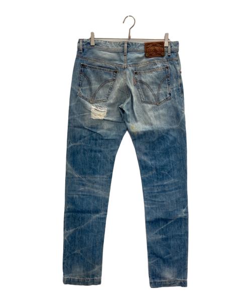 DOLCE & GABBANA（ドルチェ＆ガッバーナ）DOLCE & GABBANA (ドルチェ＆ガッバーナ) ダメージ加工デニムパンツ インディゴ サイズ:SIZE 81cm(Ｗ32)の古着・服飾アイテム