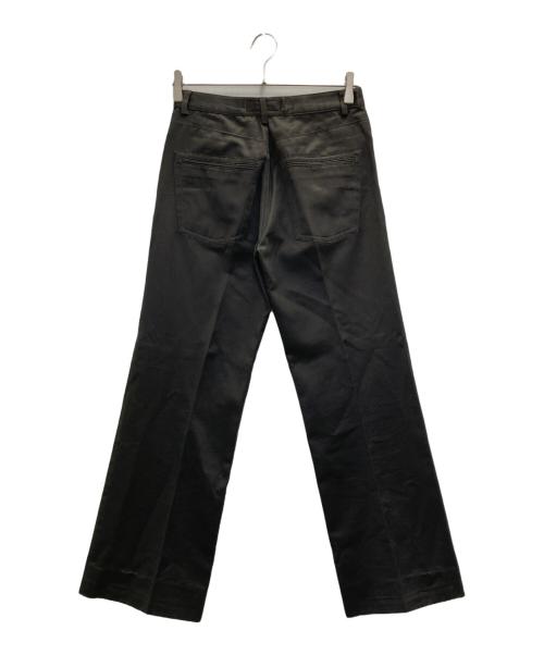 Yves Saint Laurent（イヴサンローラン）Yves Saint Laurent (イヴサンローラン) ストレートコットンスラックス ブラック サイズ:SIZE 44の古着・服飾アイテム