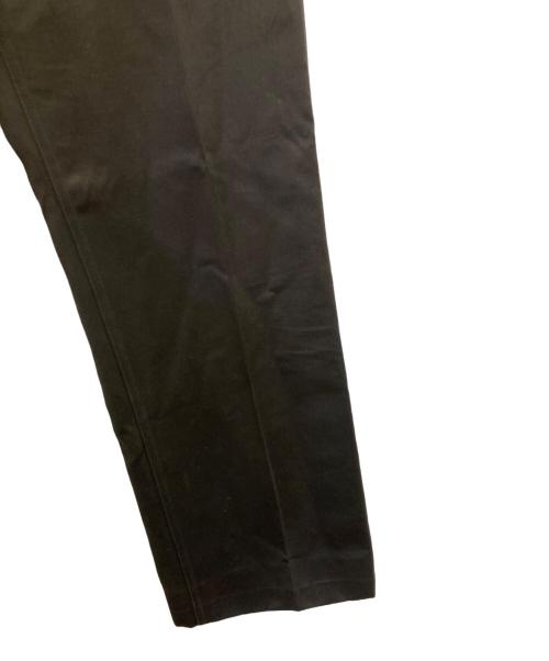 Yves Saint Laurent（イヴサンローラン）Yves Saint Laurent (イヴサンローラン) ストレートコットンスラックス ブラック サイズ:SIZE 44の古着・服飾アイテム