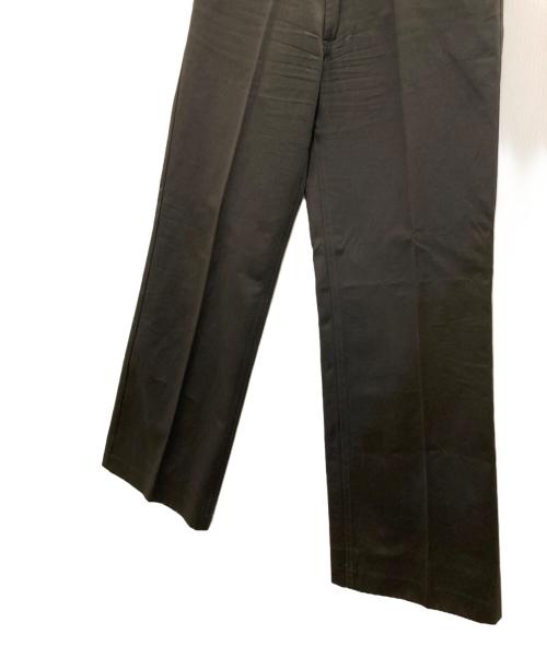 Yves Saint Laurent（イヴサンローラン）Yves Saint Laurent (イヴサンローラン) ストレートコットンスラックス ブラック サイズ:SIZE 44の古着・服飾アイテム