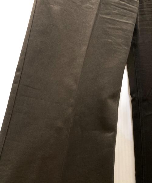 Yves Saint Laurent（イヴサンローラン）Yves Saint Laurent (イヴサンローラン) ストレートコットンスラックス ブラック サイズ:SIZE 44の古着・服飾アイテム
