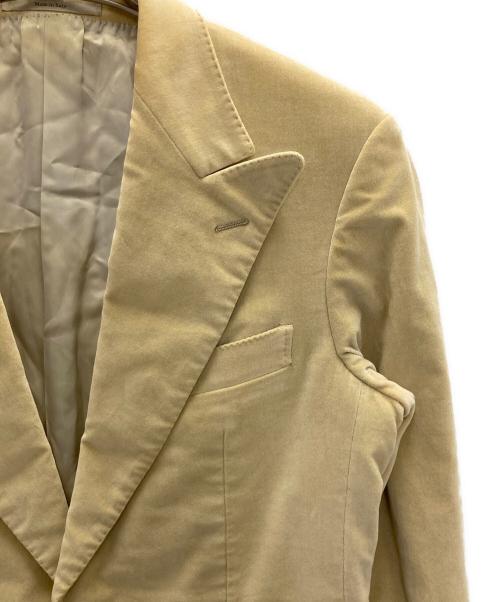 GUCCI（グッチ）GUCCI (グッチ) コットンベロアテーラードジャケット ベージュ サイズ:44の古着・服飾アイテム