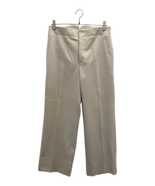 GUCCI（グッチ）GUCCI (グッチ) アジャストボタンウールスラックス アイボリー サイズ:SIZE 44の古着・服飾アイテム