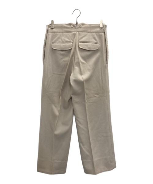 GUCCI（グッチ）GUCCI (グッチ) アジャストボタンウールスラックス アイボリー サイズ:SIZE 44の古着・服飾アイテム