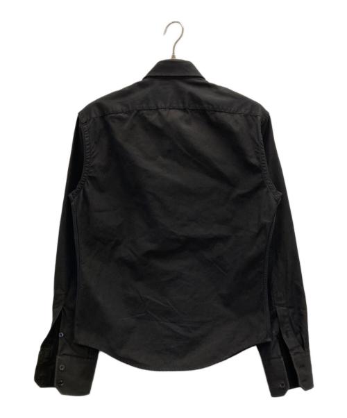 GUCCI（グッチ）GUCCI (グッチ) サファリシャツ ブラック サイズ: 38/15の古着・服飾アイテム