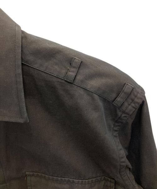 GUCCI（グッチ）GUCCI (グッチ) サファリシャツ ブラック サイズ: 38/15の古着・服飾アイテム