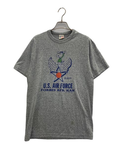 BUZZ RICKSON'S（バズリクソンズ）Buzz Rickson's (バズリクソンズ) プリントTシャツ グレー サイズ:SIZE Lの古着・服飾アイテム